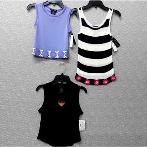 Girls Medium 7-8 NEW Lot 3 Dressy Casual Tops Bows Dillard’s